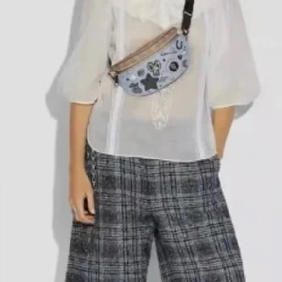 Coach Souvenirs leather Blue Belt Bag - Picture 3 of 7